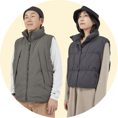 【ダウンベストは秋のおでかけの味方】